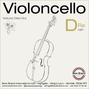 Bow brand Cello D gut string