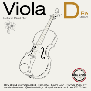 Bow brand viola D gut string