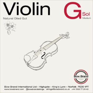 bow brand violin G gut string