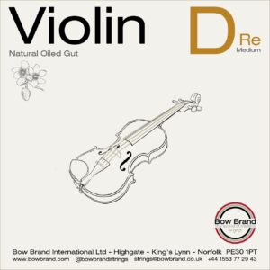 Bow brand violin D gut string