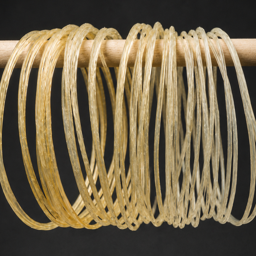 Close up of fret coils